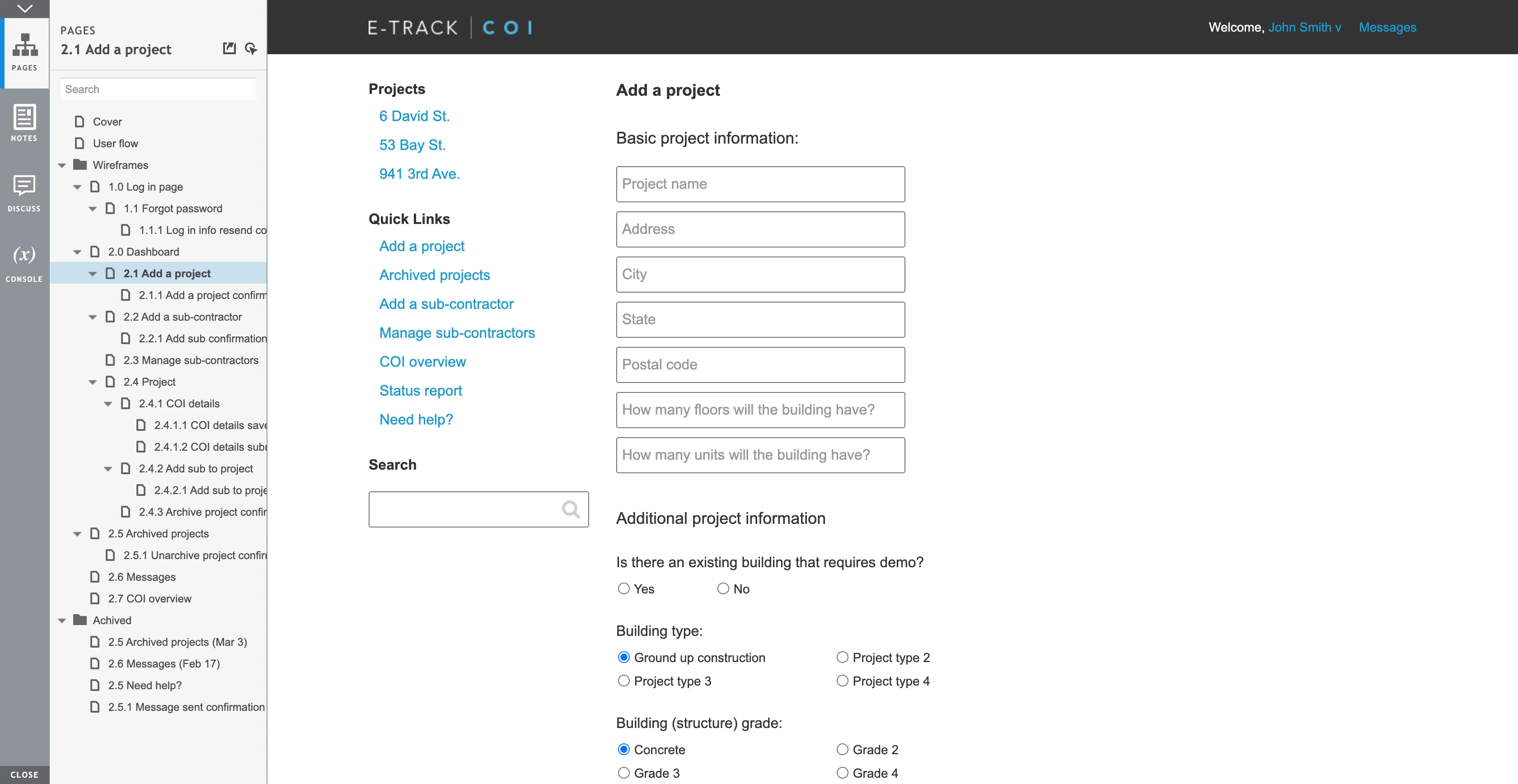 E-Track COI app